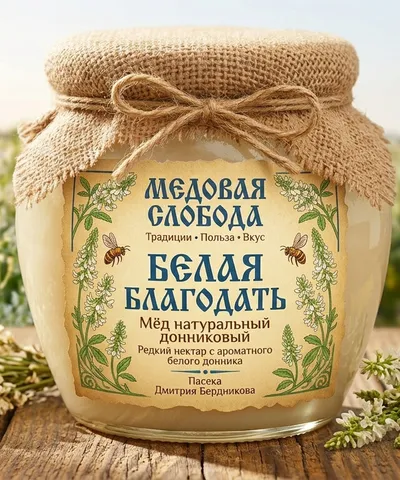 Белая благодать — мёд натуральный донниковый