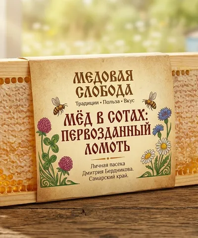 Запечатанное лето — мёд сотовый